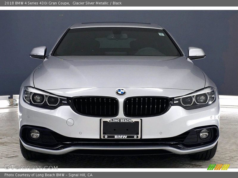 Glacier Silver Metallic / Black 2018 BMW 4 Series 430i Gran Coupe