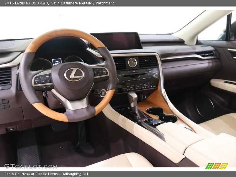 Dashboard of 2016 RX 350 AWD