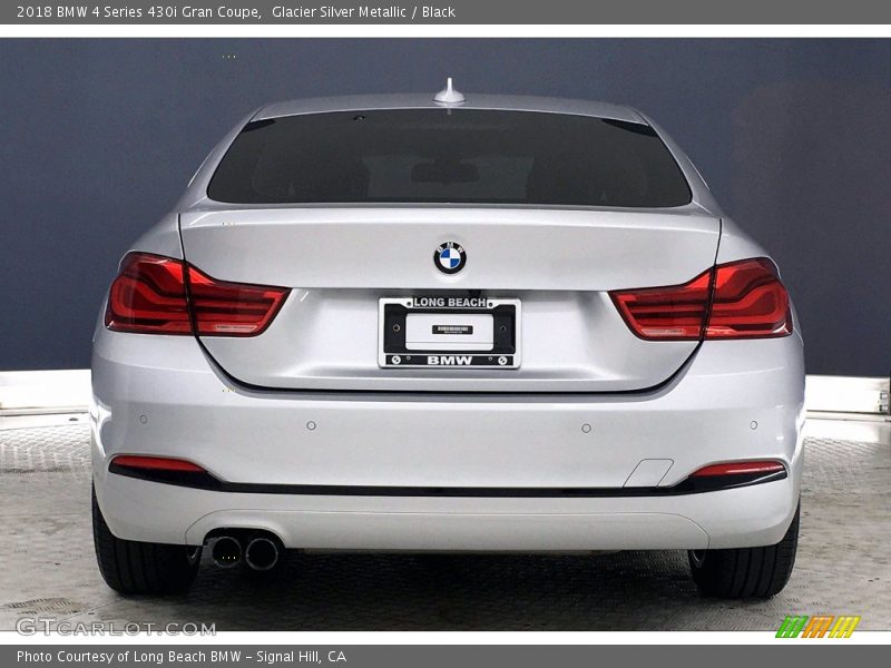 Glacier Silver Metallic / Black 2018 BMW 4 Series 430i Gran Coupe