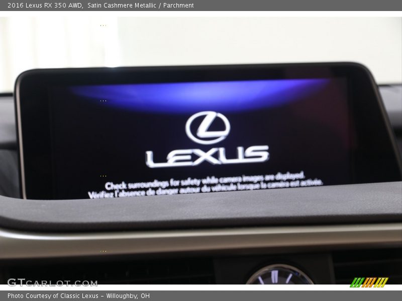 Satin Cashmere Metallic / Parchment 2016 Lexus RX 350 AWD