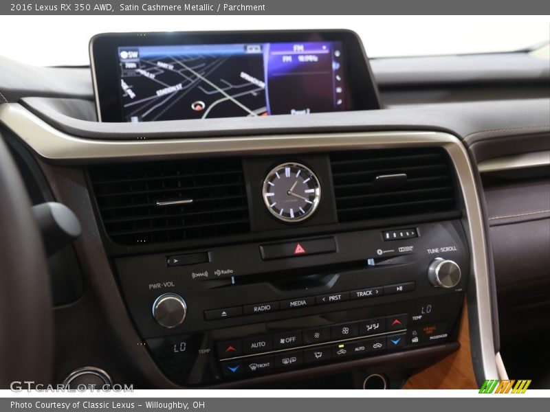 Satin Cashmere Metallic / Parchment 2016 Lexus RX 350 AWD