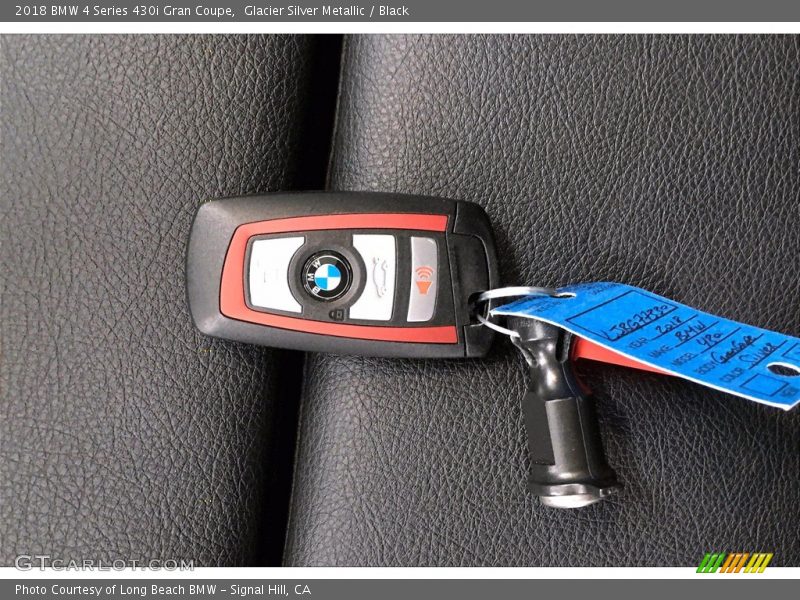 Glacier Silver Metallic / Black 2018 BMW 4 Series 430i Gran Coupe