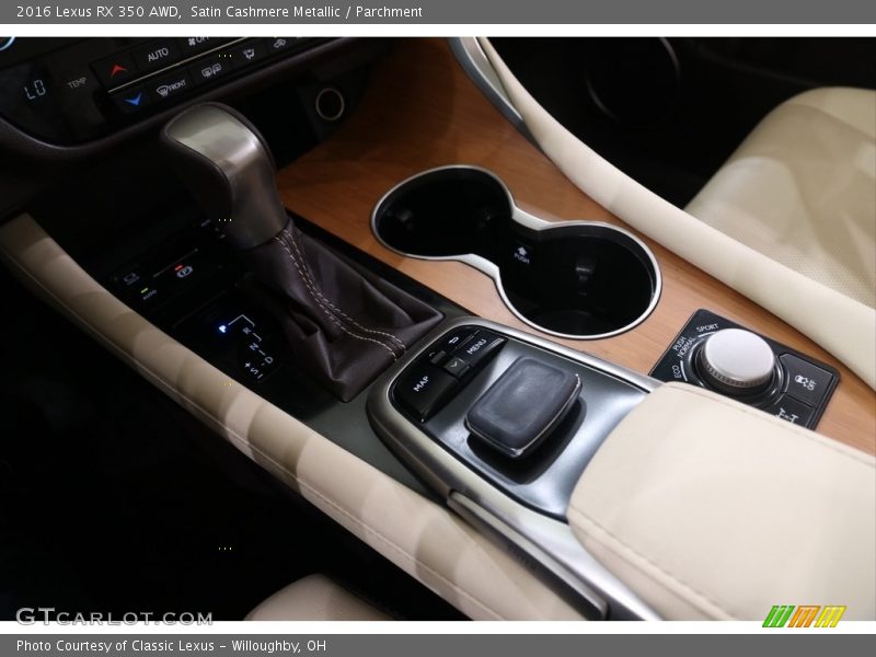 Controls of 2016 RX 350 AWD