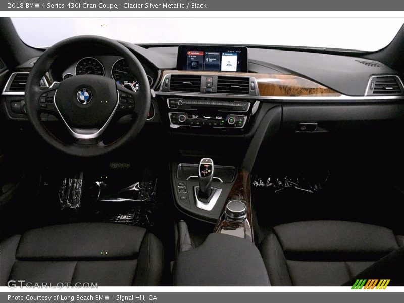 Glacier Silver Metallic / Black 2018 BMW 4 Series 430i Gran Coupe