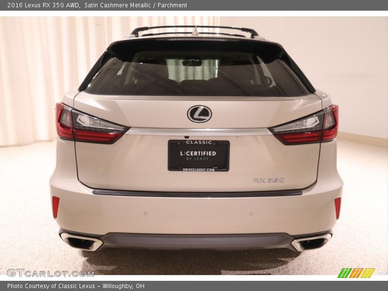 Satin Cashmere Metallic / Parchment 2016 Lexus RX 350 AWD