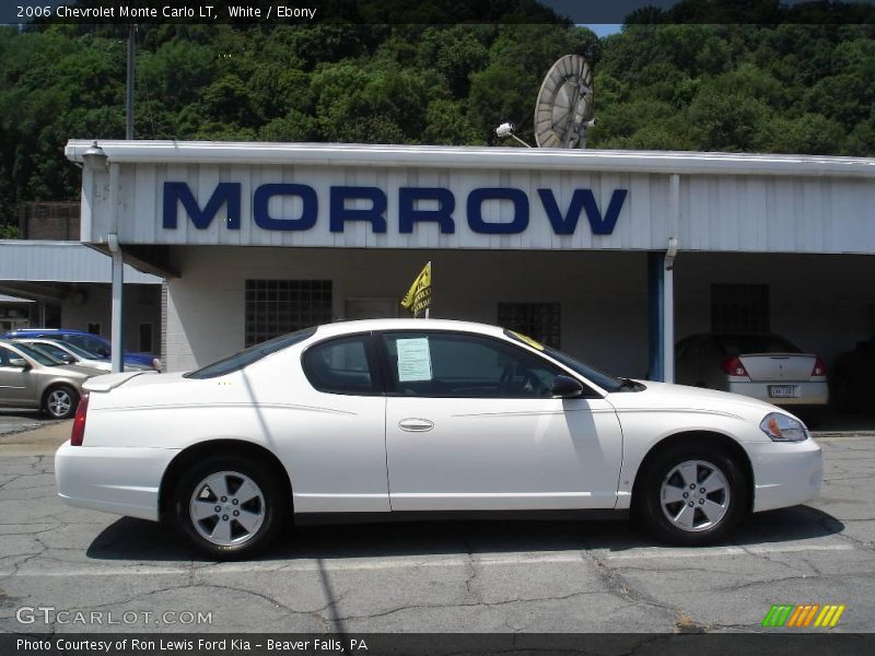 White / Ebony 2006 Chevrolet Monte Carlo LT
