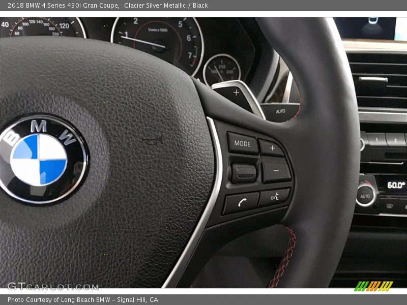 Glacier Silver Metallic / Black 2018 BMW 4 Series 430i Gran Coupe
