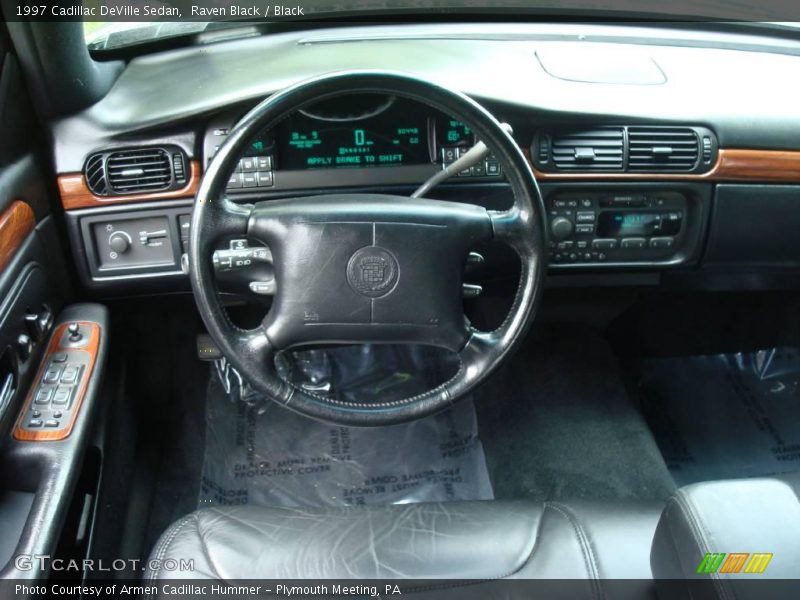 Raven Black / Black 1997 Cadillac DeVille Sedan