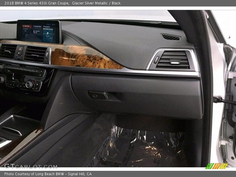 Glacier Silver Metallic / Black 2018 BMW 4 Series 430i Gran Coupe