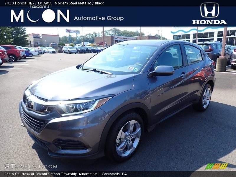 Modern Steel Metallic / Black 2020 Honda HR-V LX AWD
