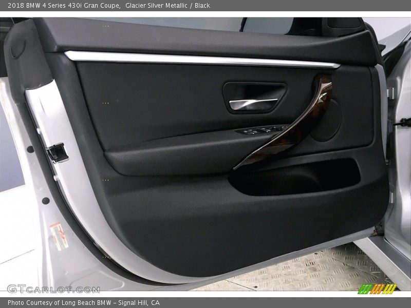 Glacier Silver Metallic / Black 2018 BMW 4 Series 430i Gran Coupe