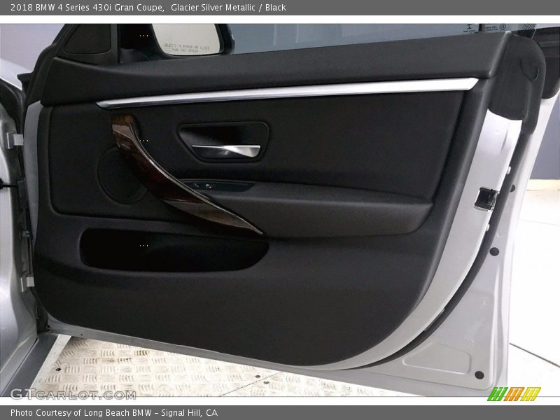 Glacier Silver Metallic / Black 2018 BMW 4 Series 430i Gran Coupe
