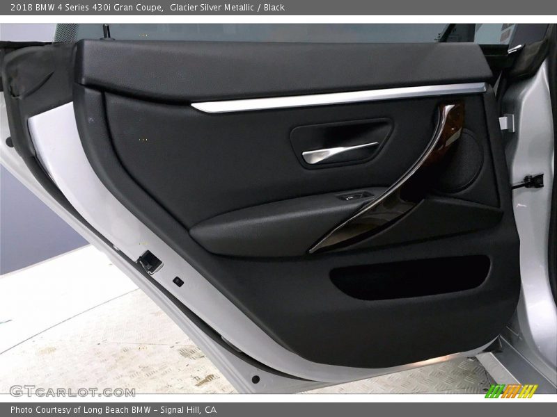 Glacier Silver Metallic / Black 2018 BMW 4 Series 430i Gran Coupe