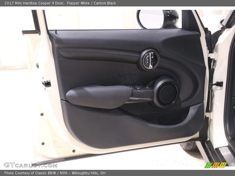 Pepper White / Carbon Black 2017 Mini Hardtop Cooper 4 Door