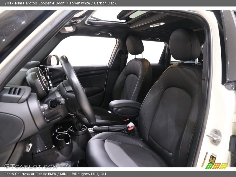 Pepper White / Carbon Black 2017 Mini Hardtop Cooper 4 Door