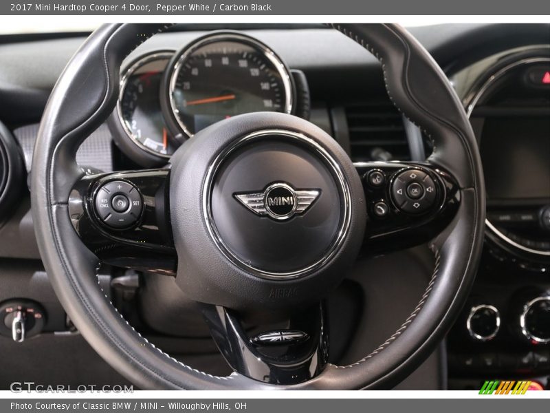 Pepper White / Carbon Black 2017 Mini Hardtop Cooper 4 Door