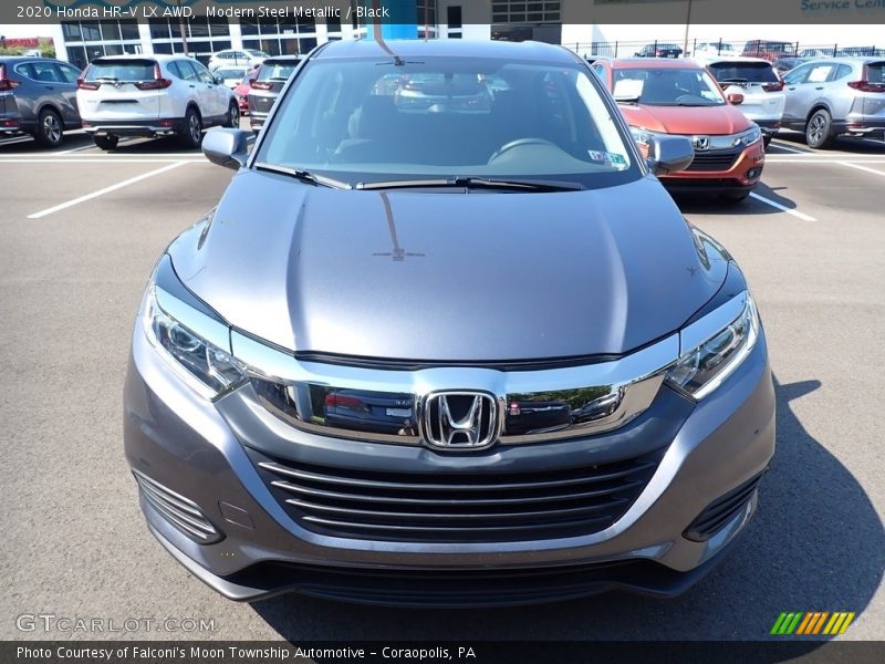 Modern Steel Metallic / Black 2020 Honda HR-V LX AWD