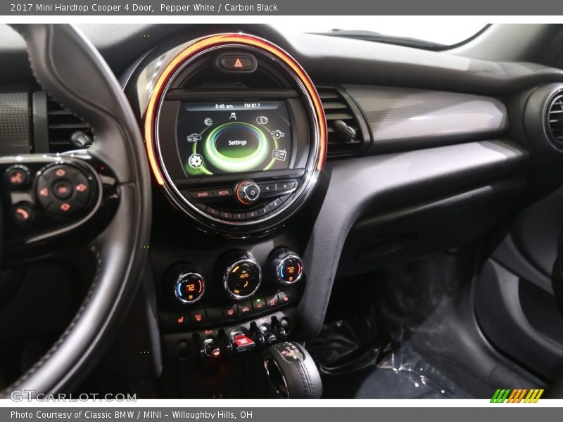 Pepper White / Carbon Black 2017 Mini Hardtop Cooper 4 Door