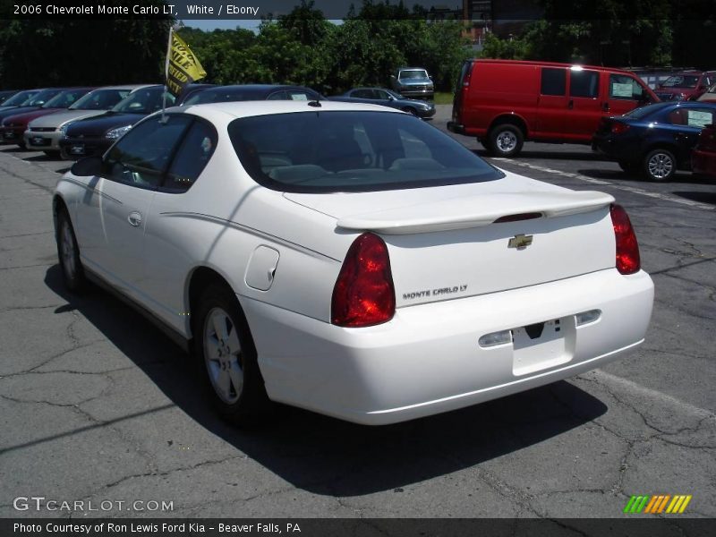 White / Ebony 2006 Chevrolet Monte Carlo LT