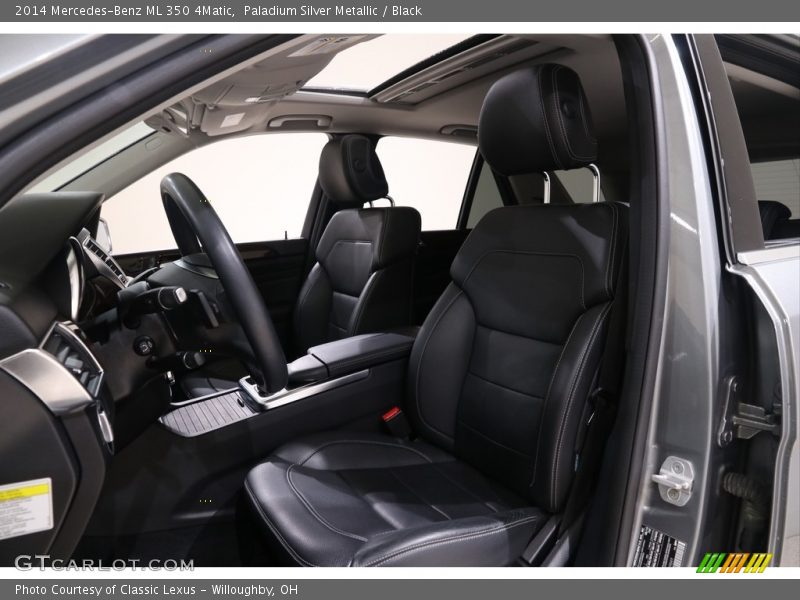 Paladium Silver Metallic / Black 2014 Mercedes-Benz ML 350 4Matic