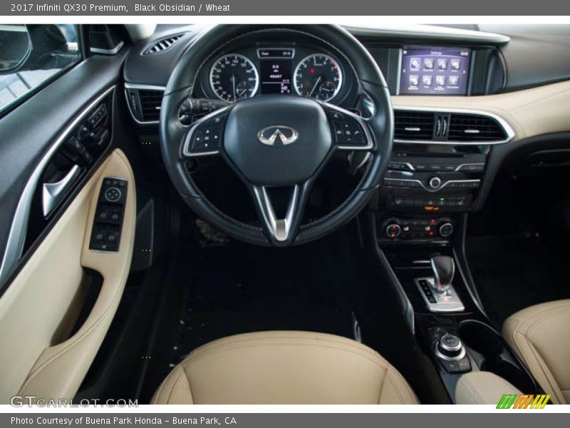 Black Obsidian / Wheat 2017 Infiniti QX30 Premium