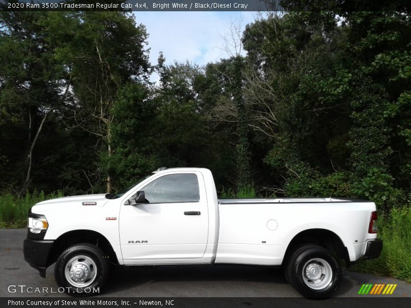 Bright White / Black/Diesel Gray 2020 Ram 3500 Tradesman Regular Cab 4x4