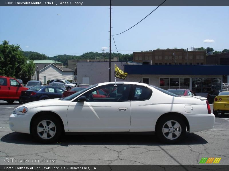 White / Ebony 2006 Chevrolet Monte Carlo LT