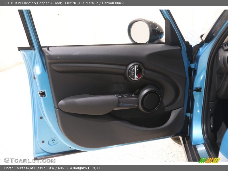 Electric Blue Metallic / Carbon Black 2016 Mini Hardtop Cooper 4 Door