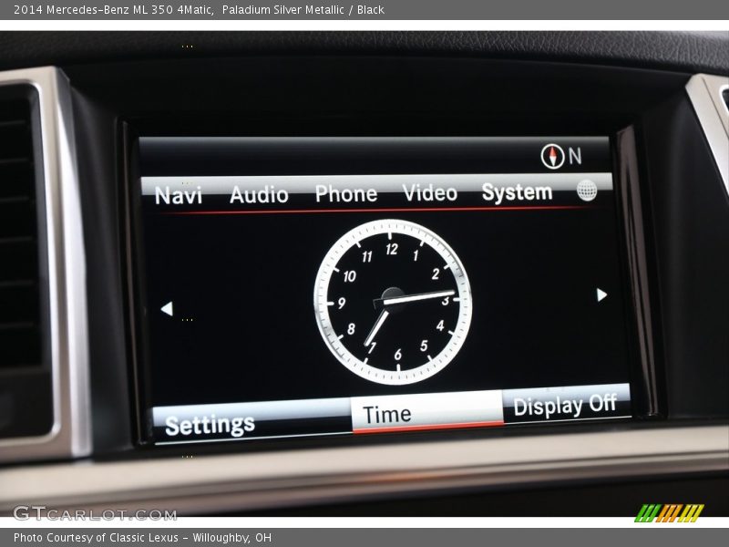 Paladium Silver Metallic / Black 2014 Mercedes-Benz ML 350 4Matic