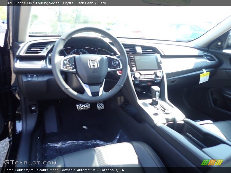 Crystal Black Pearl / Black 2020 Honda Civic Touring Sedan