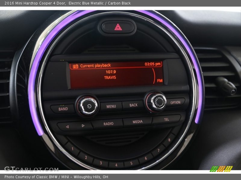 Electric Blue Metallic / Carbon Black 2016 Mini Hardtop Cooper 4 Door