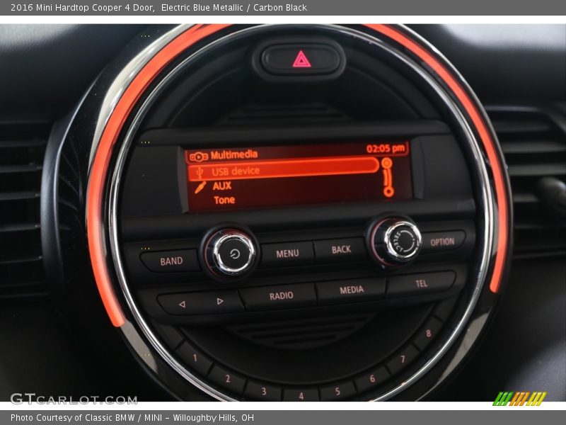 Electric Blue Metallic / Carbon Black 2016 Mini Hardtop Cooper 4 Door
