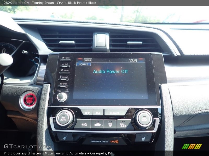 Crystal Black Pearl / Black 2020 Honda Civic Touring Sedan