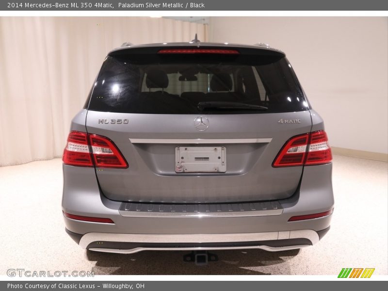 Paladium Silver Metallic / Black 2014 Mercedes-Benz ML 350 4Matic
