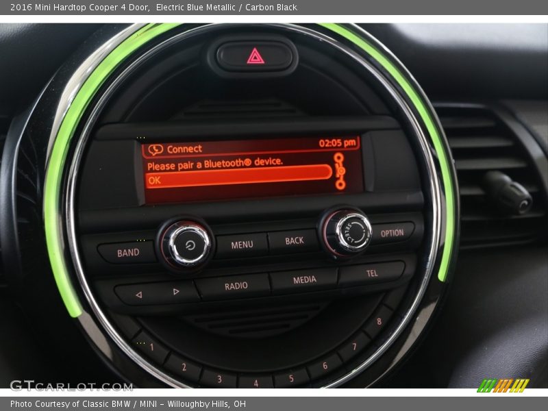 Electric Blue Metallic / Carbon Black 2016 Mini Hardtop Cooper 4 Door