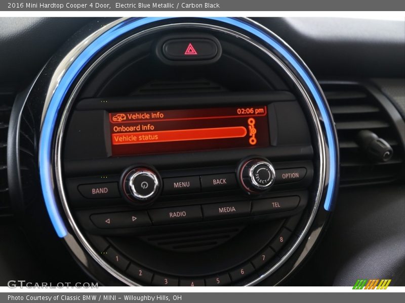Electric Blue Metallic / Carbon Black 2016 Mini Hardtop Cooper 4 Door