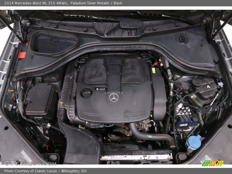 Paladium Silver Metallic / Black 2014 Mercedes-Benz ML 350 4Matic