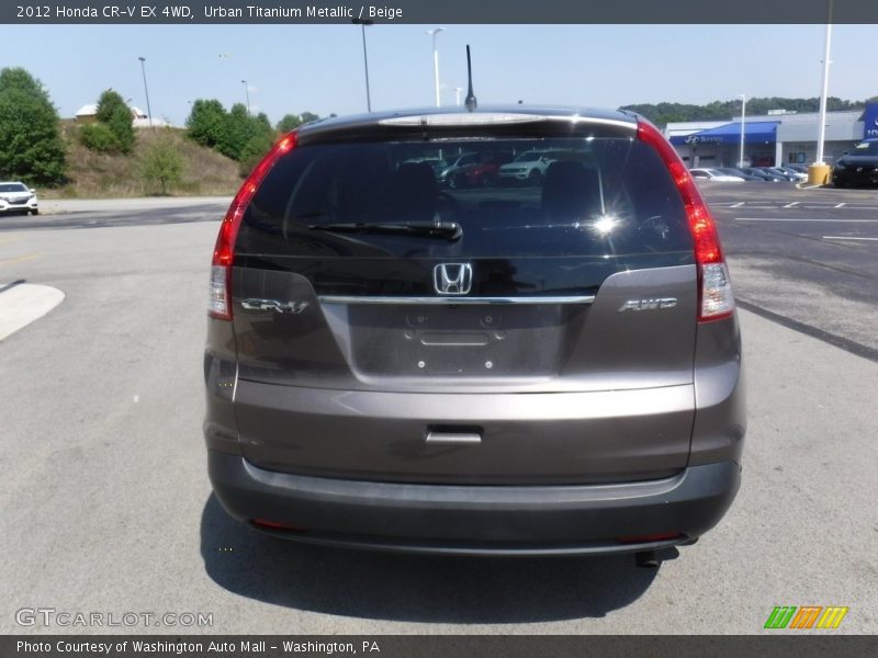 Urban Titanium Metallic / Beige 2012 Honda CR-V EX 4WD