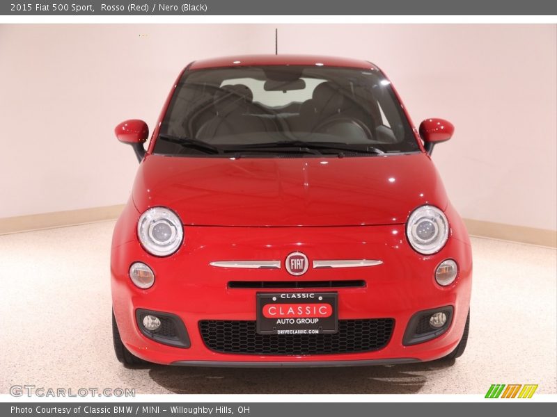 Rosso (Red) / Nero (Black) 2015 Fiat 500 Sport