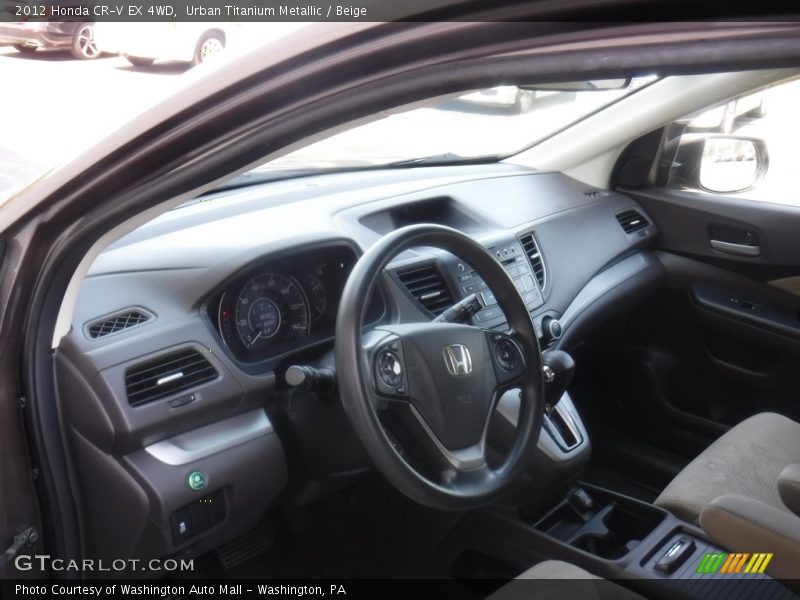 Urban Titanium Metallic / Beige 2012 Honda CR-V EX 4WD