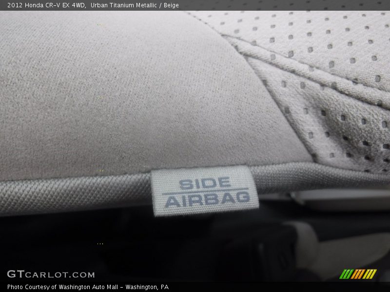 Urban Titanium Metallic / Beige 2012 Honda CR-V EX 4WD