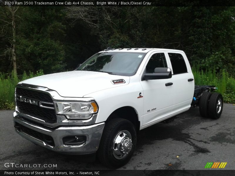 Bright White / Black/Diesel Gray 2020 Ram 3500 Tradesman Crew Cab 4x4 Chassis