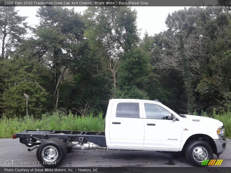 Bright White / Black/Diesel Gray 2020 Ram 3500 Tradesman Crew Cab 4x4 Chassis