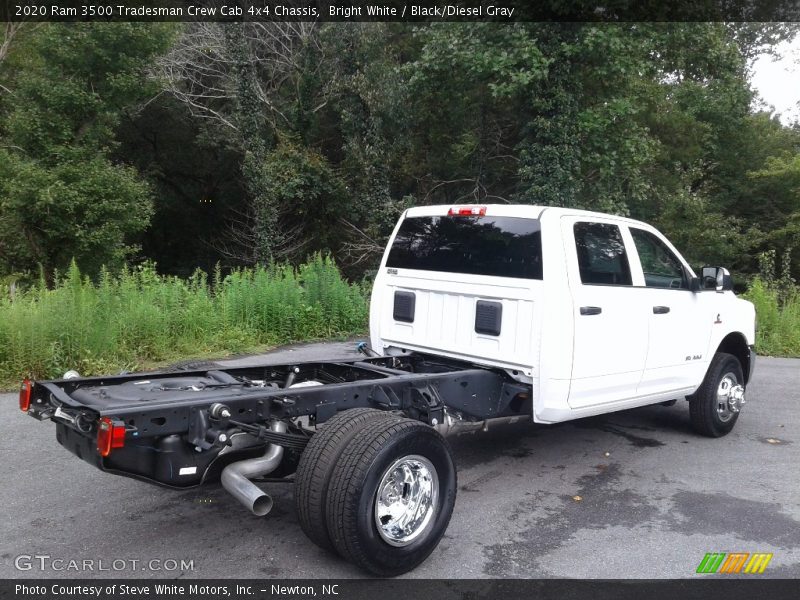 Bright White / Black/Diesel Gray 2020 Ram 3500 Tradesman Crew Cab 4x4 Chassis