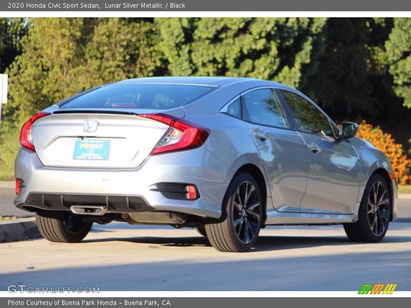 Lunar Silver Metallic / Black 2020 Honda Civic Sport Sedan