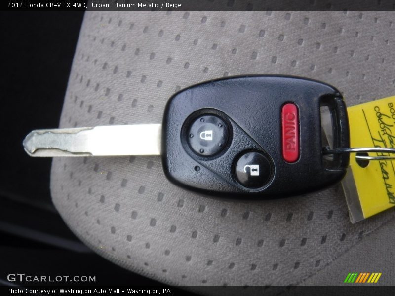 Urban Titanium Metallic / Beige 2012 Honda CR-V EX 4WD