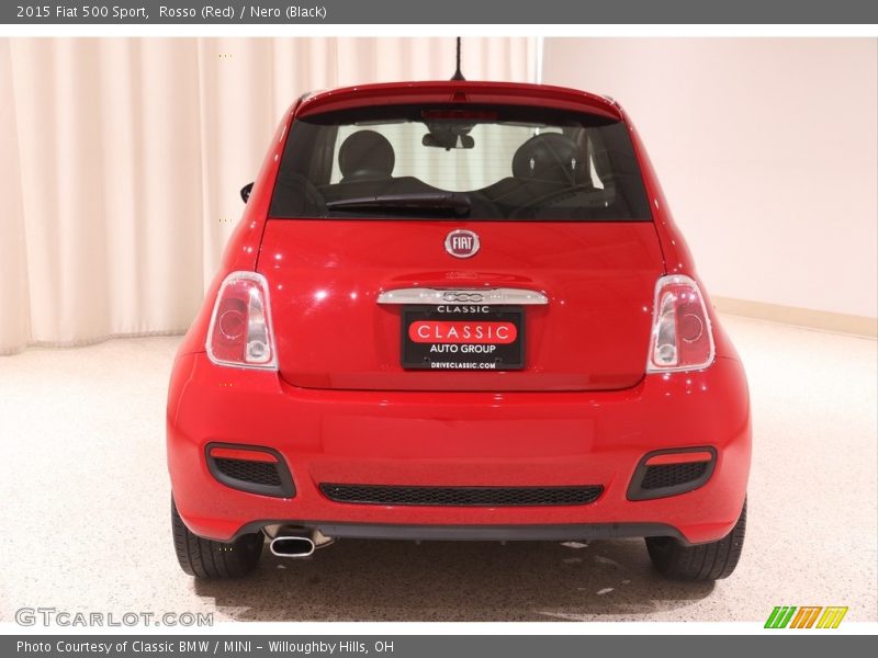 Rosso (Red) / Nero (Black) 2015 Fiat 500 Sport