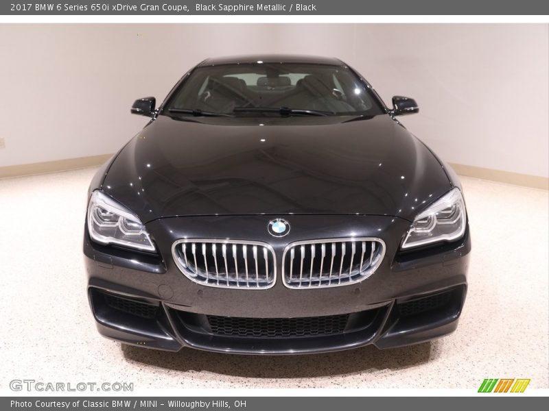 Black Sapphire Metallic / Black 2017 BMW 6 Series 650i xDrive Gran Coupe