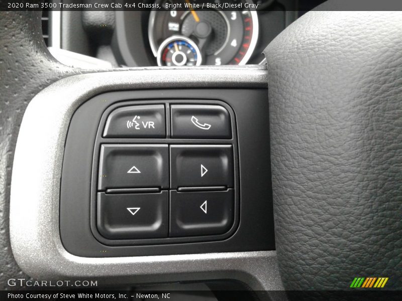 Bright White / Black/Diesel Gray 2020 Ram 3500 Tradesman Crew Cab 4x4 Chassis