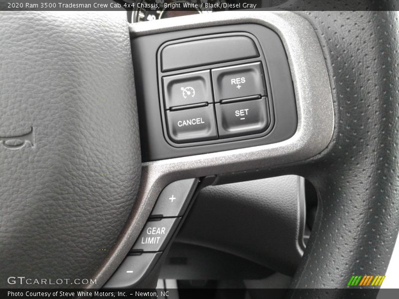 Bright White / Black/Diesel Gray 2020 Ram 3500 Tradesman Crew Cab 4x4 Chassis